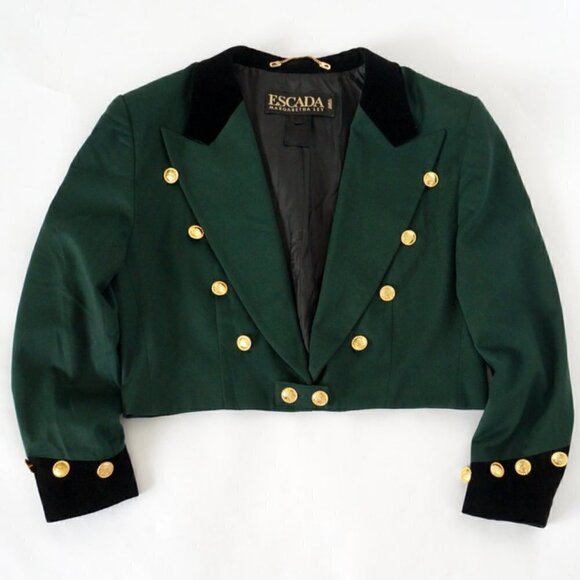 Escada Jackets & Blazers - 𝅺vintage Escada by Margaretha Ley Short Waist Jacket EU 34